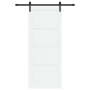 Puerta Deslizante con Kit de Herrajes Blanca 86x211 cm de Madera Maciza de Pino | Foro24.es | Tu tienda online para hogar, jardín y más Foro24.es