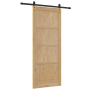 Puerta Deslizante  con Juego de Hardware 86x211 cm Madera Maciza de Pino | Foro24.es | Tu tienda online para hogar, jardín y más Foro24.es