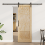 Puerta Deslizante  con Juego de Hardware 73.5x198.5 cm Madera Sólida Pino | Foro24.es | Tu tienda online para hogar, jardín y más Foro24.es