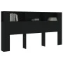 Black headboard furniture 200x18.5x104.5 cm by vidaXL, Headboards and footboards - Ref: Foro24-811953, Price: 80,27 €, Discou...