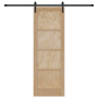 Puerta Corrediza  con Juego de Herrajes 73.5x211 cm Madera Maciza Pino | Foro24.es | Tu tienda online para hogar, jardín y más Foro24.es