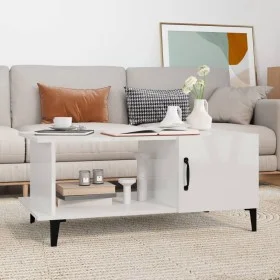 Couchtisch aus glänzend weißem Sperrholz, 90 x 50 x 40 cm von vidaXL, Couchtisch - Ref: Foro24-812759, Preis: 47,53 €, Rabatt: %