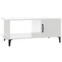 Couchtisch aus glänzend weißem Sperrholz, 90 x 50 x 40 cm von vidaXL, Couchtisch - Ref: Foro24-812759, Preis: 47,53 €, Rabatt: %
