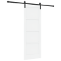 Puerta Deslizante  con Juego de Hardware Blanca 78x211 cm de Madera Maciza de Pino | Foro24.es | Tu tienda online para hogar, jardín y más Foro24.es