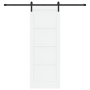 Puerta Deslizante  con Juego de Hardware Blanca 78x211 cm de Madera Maciza de Pino | Foro24.es | Tu tienda online para hogar, jardín y más Foro24.es