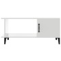 Mesa de centro madera contrachapada blanco brillo 90x50x40 cm de vidaXL, Mesas de centro - Ref: Foro24-812759, Precio: 47,88 ...