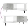 Mesa de centro madera contrachapada blanco brillo 90x50x40 cm de vidaXL, Mesas de centro - Ref: Foro24-812759, Precio: 47,88 ...