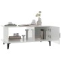 Mesa de centro madera contrachapada blanco brillo 90x50x40 cm de vidaXL, Mesas de centro - Ref: Foro24-812759, Precio: 47,88 ...