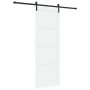Puerta Deslizante  con Juego de Herrajes Blanca 83x232 cm de Madera Sólida de Pino | Foro24.es | Tu tienda online para hogar, jardín y más Foro24.es