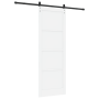 Puerta Deslizante  con Juego de Herrajes Blanca 83x232 cm de Madera Sólida de Pino | Foro24.es | Tu tienda online para hogar, jardín y más Foro24.es