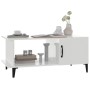 Mesa de centro madera contrachapada blanco brillo 90x50x40 cm de vidaXL, Mesas de centro - Ref: Foro24-812759, Precio: 47,88 ...
