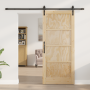 Puerta Corredera  con Juego de Herrajes 86x198.5 cm Madera Maciza Pino | Foro24.es | Tu tienda online para hogar, jardín y más Foro24.es