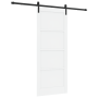 Puerta Corrediza  con Juego de Herrajes Blanca 86x211 cm Madera de Pino Maciza | Foro24.es | Tu tienda online para hogar, jardín y más Foro24.es