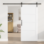 Puerta Corrediza  con Set de Herrajes Blanca 93x202 cm Madera Sólida Pino | Foro24.es | Tu tienda online para hogar, jardín y más Foro24.es