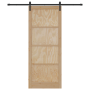 Puerta Deslizante  con Juego de Accesorios 93x232 cm Madera Sólida de Pino | Foro24.es | Tu tienda online para hogar, jardín y más Foro24.es