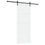 Puerta Deslizante  con Juego de Hardware Blanca 93x232 cm Madera Sólida de Pino | Foro24.es | Tu tienda online para hogar, jardín y más Foro24.es