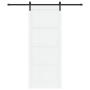 Puerta Deslizante  con Juego de Hardware Blanca 93x232 cm Madera Sólida de Pino | Foro24.es | Tu tienda online para hogar, jardín y más Foro24.es