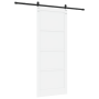Puerta Deslizante  con Juego de Hardware Blanca 93x232 cm Madera Sólida de Pino | Foro24.es | Tu tienda online para hogar, jardín y más Foro24.es