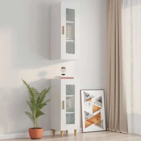 Glossy white hanging wall cabinet 34.5x34x90 cm by vidaXL, Sideboards - Ref: Foro24-812453, Price: 59,33 €, Discount: %