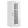 Glänzend weißer Hängeschrank 34,5x34x90 cm von vidaXL, Sideboards - Ref: Foro24-812453, Preis: 61,73 €, Rabatt: %