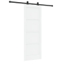 Puerta corrediza  con juego de herrajes blanca 73.5x198.5 cm de madera sólida de pino | Foro24.es | Tu tienda online para hogar, jardín y más Foro24.es