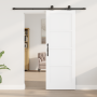 Puerta corrediza  con juego de herrajes blanca 73.5x198.5 cm de madera sólida de pino | Foro24.es | Tu tienda online para hogar, jardín y más Foro24.es