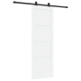Puerta corrediza  con set de hardware blanca 73.5x211 cm Madera sólida de pino | Foro24.es | Tu tienda online para hogar, jardín y más Foro24.es