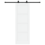 Puerta corrediza  con set de hardware blanca 73.5x211 cm Madera sólida de pino | Foro24.es | Tu tienda online para hogar, jardín y más Foro24.es