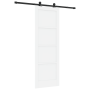 Puerta corrediza  con set de hardware blanca 73.5x211 cm Madera sólida de pino | Foro24.es | Tu tienda online para hogar, jardín y más Foro24.es