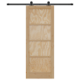 Puerta corrediza  con juego de herrajes 78x202 cm de madera maciza de pino | Foro24.es | Tu tienda online para hogar, jardín y más Foro24.es