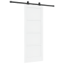 Puerta corredera  con juego de herrajes blanca 78x202 cm de madera maciza de pino | Foro24.es | Tu tienda online para hogar, jardín y más Foro24.es