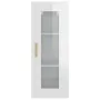 Glossy white hanging wall cabinet 34.5x34x90 cm by vidaXL, Sideboards - Ref: Foro24-812453, Price: 59,33 €, Discount: %