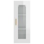Glänzend weißer Hängeschrank 34,5x34x90 cm von vidaXL, Sideboards - Ref: Foro24-812453, Preis: 61,73 €, Rabatt: %