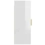 Glossy white hanging wall cabinet 34.5x34x90 cm by vidaXL, Sideboards - Ref: Foro24-812453, Price: 59,33 €, Discount: %