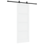puerta corredera  con juego de herrajes blanca 78x211 cm de madera maciza de pino | Foro24.es | Tu tienda online para hogar, jardín y más Foro24.es