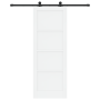 puerta corredera  con juego de herrajes blanca 78x211 cm de madera maciza de pino | Foro24.es | Tu tienda online para hogar, jardín y más Foro24.es