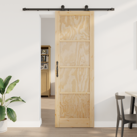 Puerta Corredera con Juego de Herrajes 78x232 cm