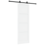 Puerta corredera  con juego de herrajes blanca 78x232 cm de madera maciza de pino | Foro24.es | Tu tienda online para hogar, jardín y más Foro24.es