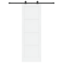 Puerta corredera  con juego de herrajes blanca 78x232 cm de madera maciza de pino | Foro24.es | Tu tienda online para hogar, jardín y más Foro24.es