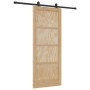 Puerta corrediza  con conjunto de herrajes 83x202 cm de madera maciza de pino | Foro24.es | Tu tienda online para hogar, jardín y más Foro24.es