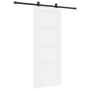Puerta Deslizante de  con Juego de Hardware Blanca 83x202 cm Madera Maciza Pino | Foro24.es | Tu tienda online para hogar, jardín y más Foro24.es