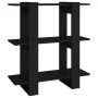Estantería/divisor de espacios negro 80x30x87 cm de vidaXL, Librerías y estanterías - Ref: Foro24-811584, Precio: 46,89 €, De...