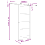 Puerta Deslizante de  con Juego de Hardware Blanca 83x202 cm Madera Maciza Pino | Foro24.es | Tu tienda online para hogar, jardín y más Foro24.es