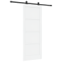 Puerta Deslizante  con Juego de Hardware Blanca 83x211 cm de Madera Maciza de Pino | Foro24.es | Tu tienda online para hogar, jardín y más Foro24.es