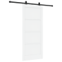 Puerta Deslizante  con Juego de Hardware Blanca 86x198.5 cm de Madera Sólida de Pino | Foro24.es | Tu tienda online para hogar, jardín y más Foro24.es