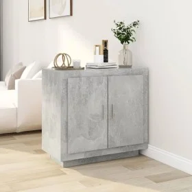 Concrete gray plywood sideboard 80x40x75 cm by vidaXL, Sideboards - Ref: Foro24-811821, Price: 67,12 €, Discount: %