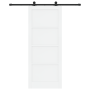 Puerta Corrediza  con Juego de Herrajes Blanca 86x211 cm Madera sólida de pino | Foro24.es | Tu tienda online para hogar, jardín y más Foro24.es