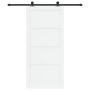 Puerta Deslizante  con Juego de Accesorios Blanca 93x202 cm Madera Maciza de Pino | Foro24.es | Tu tienda online para hogar, jardín y más Foro24.es