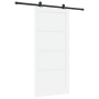 Puerta Deslizante  con Juego de Accesorios Blanca 93x202 cm Madera Maciza de Pino | Foro24.es | Tu tienda online para hogar, jardín y más Foro24.es