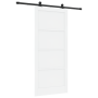 Puerta Corredera  con Juego de Herrajes Blanca 93x211 cm Madera Maciza de Pino | Foro24.es | Tu tienda online para hogar, jardín y más Foro24.es